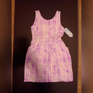 NWTS  Purple and White Tye Dye Dress